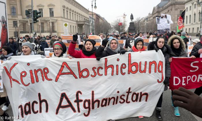 Demonstration gegen Abschiebungen nach Afghanistan