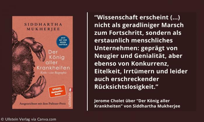 Das Buchcover von "Der König aller Krankheiten"