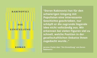 Doron Rabinovicis Roman "Die Einstellung" über die Macht politischer Bilder