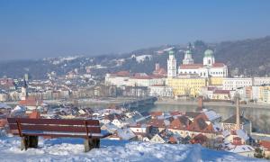 Passau im Winterkleid.