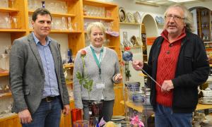 Team Sozialkaufhaus Brauchbar: Hartfried Groksch, Maria Weidner und Thomas Johannes.