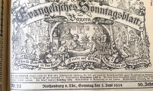 Rothenburger Sonntagsblatt Nr. 22 vom 3. Juni 1934.