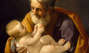 Saint Joseph and the Christ Child von Guido Reni 