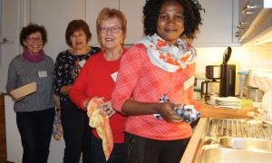 Die Helferinnen beim Nördlinger Mittagstisch für Senioren