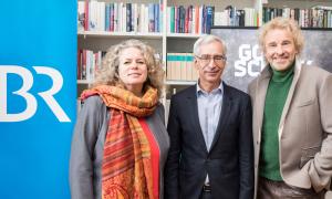 Anke Mai, Dr. Reinhard Scolik undThomas Gottschalk 