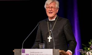 Landesbischof Heinrich Bedford-Strohm vor der Landessynode 2019 in Bamberg