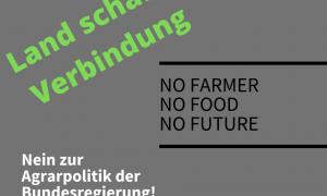 Bauern protestieren gegen die Agrarpolitik der Bundesregierung