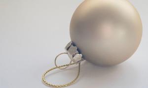 Christbaumkugel Silber Weihnachten