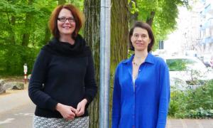 Sonja Dietel (links) und Julia Arnold, Pfarrerinnen Nürnberg, Corona-Krise