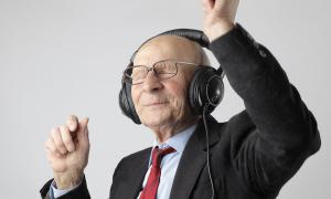Senioren Kopfhörer Musik Alt 