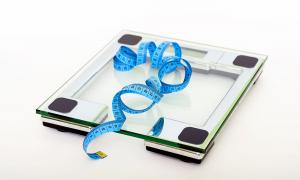 Gesundheit Gewicht Waage Maßband