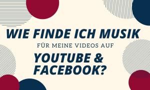 Titelbild Medientipp mit dem Text: "Wie finde ich Musik für meine Videos auf Youtube und Facebook?2
