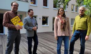 Das Team im Seelsorge- und Teilhabezentrum der ELKB (von links nach rechts): Gerhard Kick, Matthias Derrer, Cornelia Wolf und Rolf Hörndlein