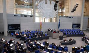 Der Plenarsaal des Bundestags