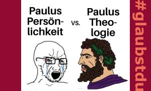 Ein Meme zur biblischen Person Paulus