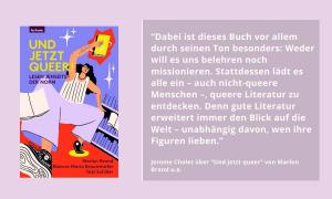 Das Buchcover von "Und jetzt queer"